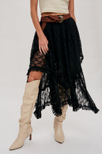 Load image into Gallery viewer, Lace Tier Midi Skirt