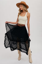 Load image into Gallery viewer, Lace Tier Midi Skirt