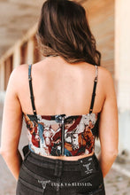Load image into Gallery viewer, Horse Jacquard Corset Top