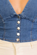 Load image into Gallery viewer, Rodeo Romance Denim Top (2 Colors)