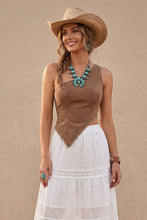Load image into Gallery viewer, Asymmetrical Denim Corset Top (2 Colors)