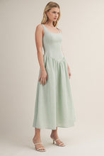 Load image into Gallery viewer, Square Neck Basque Dress (2 Colors)