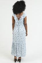 Load image into Gallery viewer, Floral Lace Up Maxi DresS