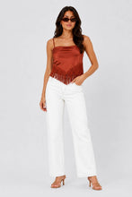Load image into Gallery viewer, Fringe Silk Top