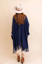 Load image into Gallery viewer, Frayed Bohemian Ruana