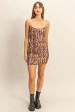 Load image into Gallery viewer, Leopard Bodycon Mini Dress