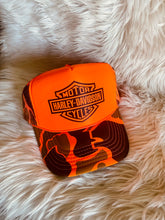 Load image into Gallery viewer, Harley Camo Trucker Hat