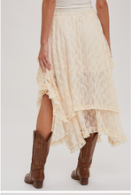 Load image into Gallery viewer, Lace Tier Midi Skirt (2 Colors)