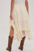 Load image into Gallery viewer, Lace Tier Midi Skirt (2 Colors)