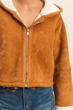 Load image into Gallery viewer, Suede Hooded Jacket (2 Colors)