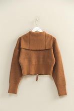 Load image into Gallery viewer, Front Zip Collared Sweaterc(2 Colors)