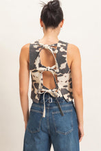Load image into Gallery viewer, Denim Cow Print Top