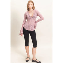 Load image into Gallery viewer, Lace Bell Sleeve Top (2 Colors)