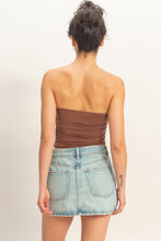 Load image into Gallery viewer, Ruched Tube Top (2 Colors)