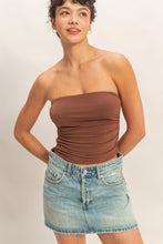 Load image into Gallery viewer, Ruched Tube Top (2 Colors)
