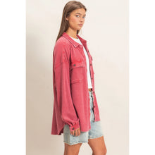 Load image into Gallery viewer, Mineral Wash Waffle Shacket (2 Colors)