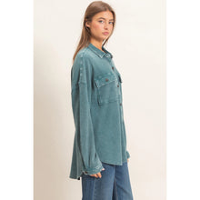Load image into Gallery viewer, Mineral Wash Waffle Shacket (2 Colors)
