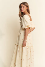 Load image into Gallery viewer, Floral Embroidered Tiered Maxi Dress
