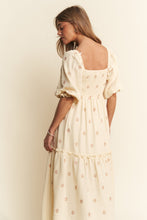 Load image into Gallery viewer, Floral Embroidered Tiered Maxi Dress

