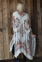 Load image into Gallery viewer, Crochet Lace Hem Kimono
