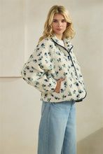 Load image into Gallery viewer, Blues Floral Sherpa Jacket
