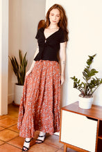 Load image into Gallery viewer, Ditsy Smoked Maxi Skirt
