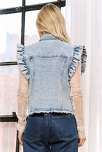 Load image into Gallery viewer, Denim Ruffle Ves
