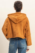 Load image into Gallery viewer, Suede Hooded Jacket (2 Colors)

