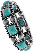 Load image into Gallery viewer, Square Gemstone Bracelet (2 Colors)
