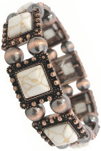 Load image into Gallery viewer, Square Gemstone Bracelet (2 Colors)
