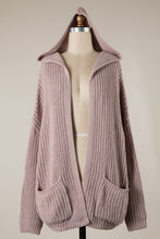 Load image into Gallery viewer, Cable Knit Hooded Cardigan (2 Colors)
