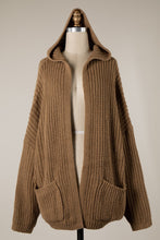 Load image into Gallery viewer, Cable Knit Hooded Cardigan (2 Colors)

