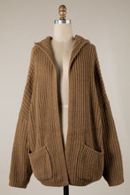 Load image into Gallery viewer, Cable Knit Hooded Cardigan (2 Colors)
