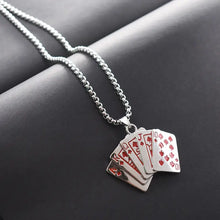 Load image into Gallery viewer, Poker Pendant Necklace
