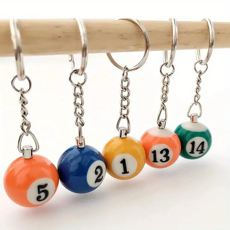 Pool Ball Keychain