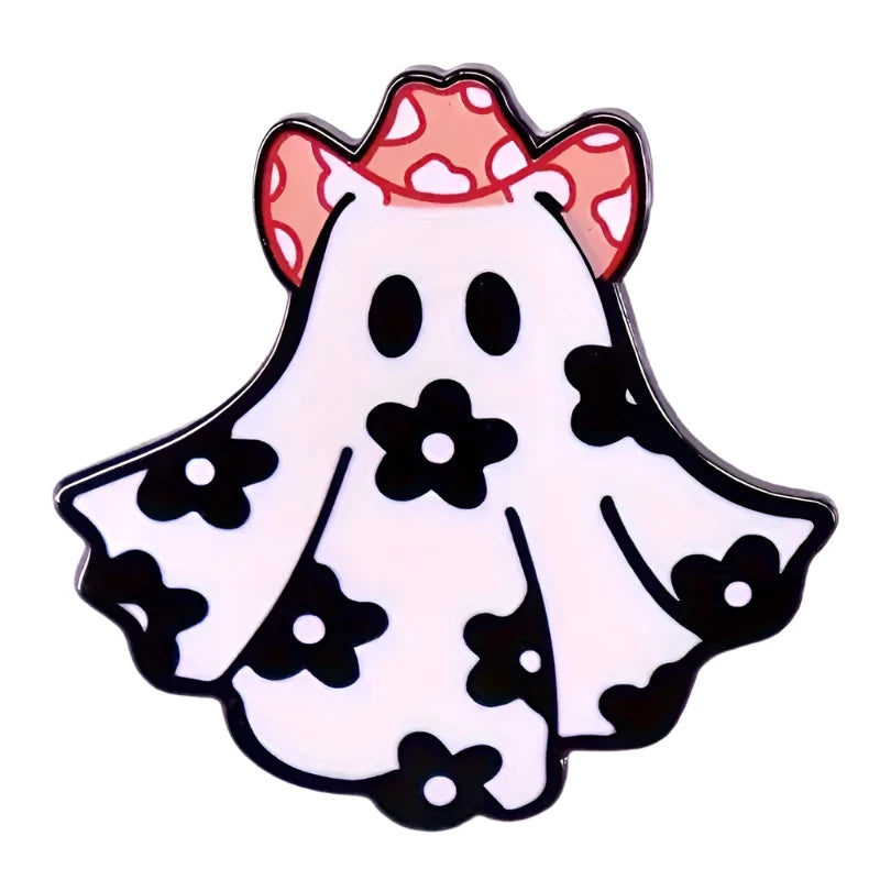 Ghost Cowgirl Pin