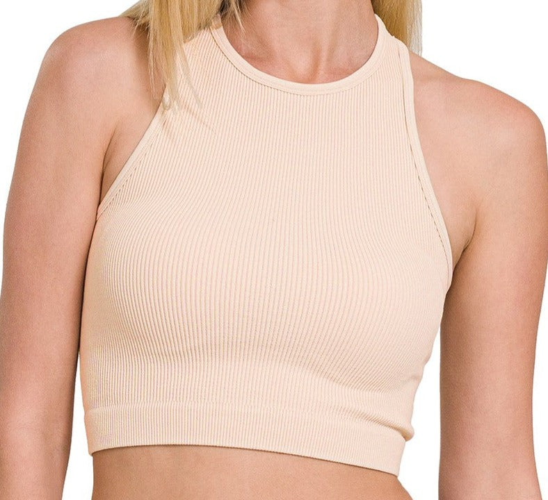 Buttery Cropped Tank (More Colors Available)