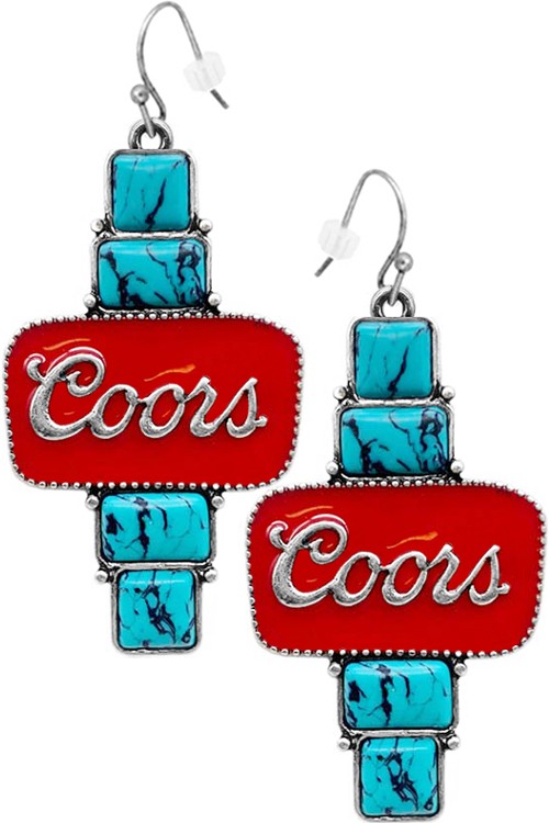 Coors Turquoise Earrings