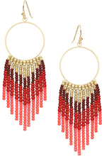 Load image into Gallery viewer, Chevron Tassel Earrings (More Colors Available)

