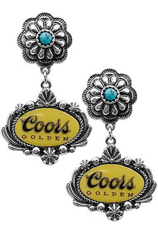 Coors Golden Earrings