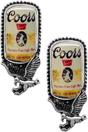 Coors Beer Can Earrings