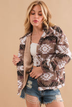 Load image into Gallery viewer, Aztec Sherpa Jacket
