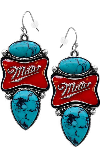 Miller Time earrings