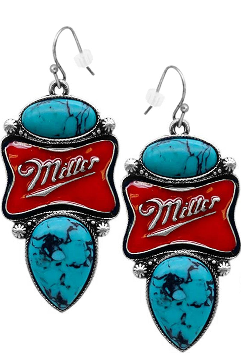 Miller Time earrings