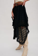 Load image into Gallery viewer, Lace Tier Midi Skirt
