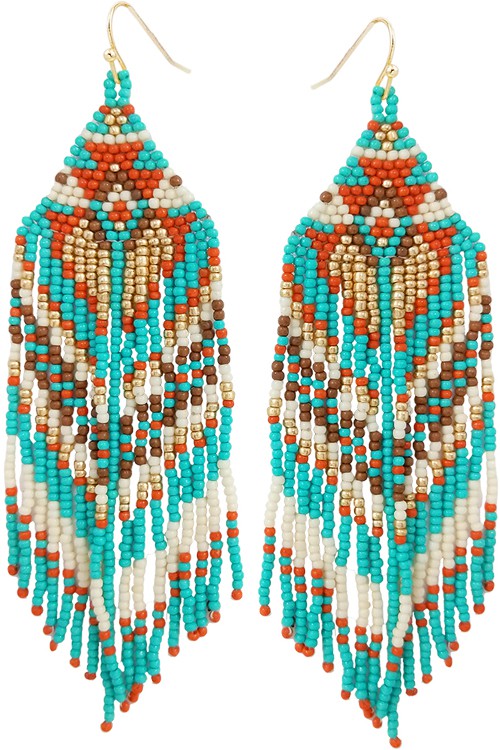 Raven Beaded Earrings