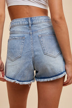 Load image into Gallery viewer, High Rise Distressed Denim Shorts (2 Colors)
