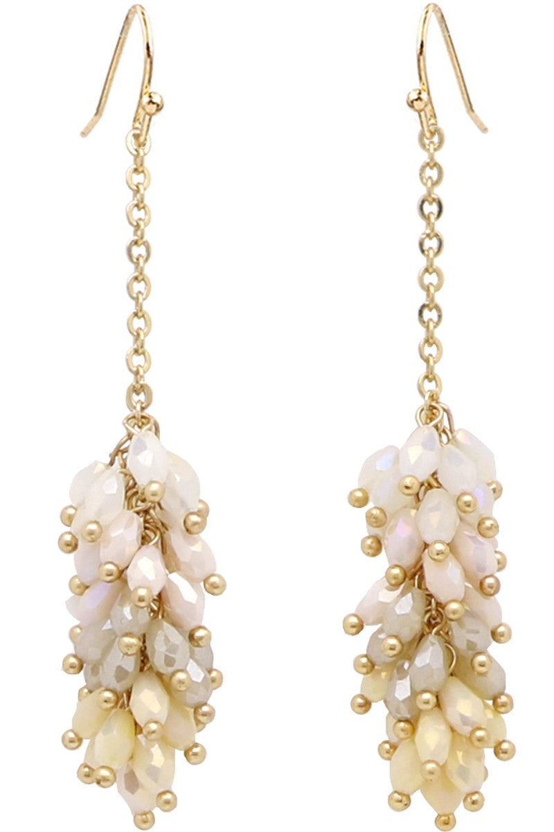 Glass Crystal Beaded Earrings