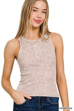 Load image into Gallery viewer, Ribbed Seamless Button Tank Top (3 Colors)
