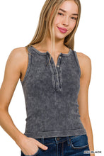 Load image into Gallery viewer, Ribbed Seamless Button Tank Top (3 Colors)
